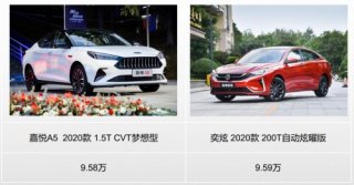 精品家用轿车 嘉悦A5和奕炫该怎么选？