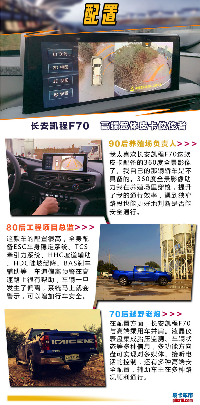 高端宽体皮卡佼佼者 多场景评测长安凯程F70