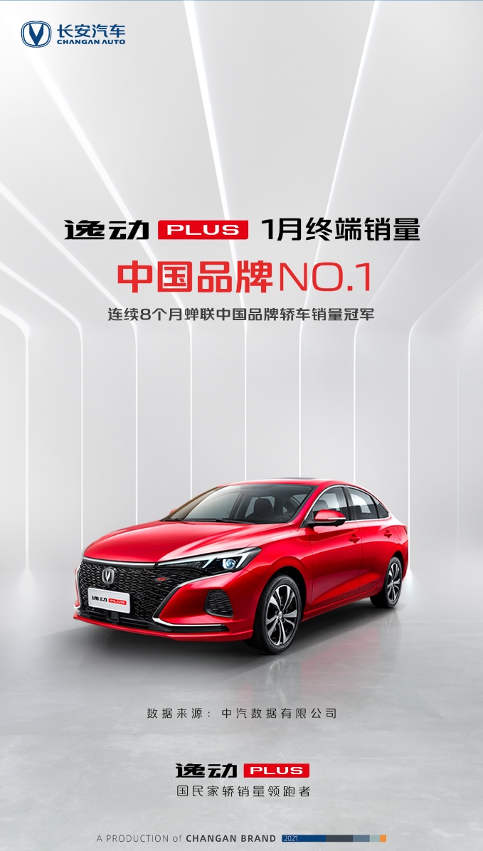 霸榜中国轿车品牌终端销量No.1 2021款逸动PLUS美图首发