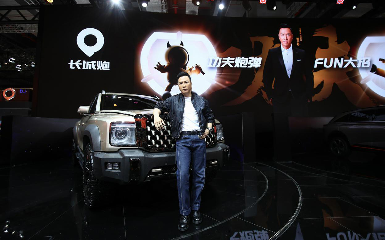 甄子丹携手陆上最强长城皮卡航母战队 燃爆2021上海车展