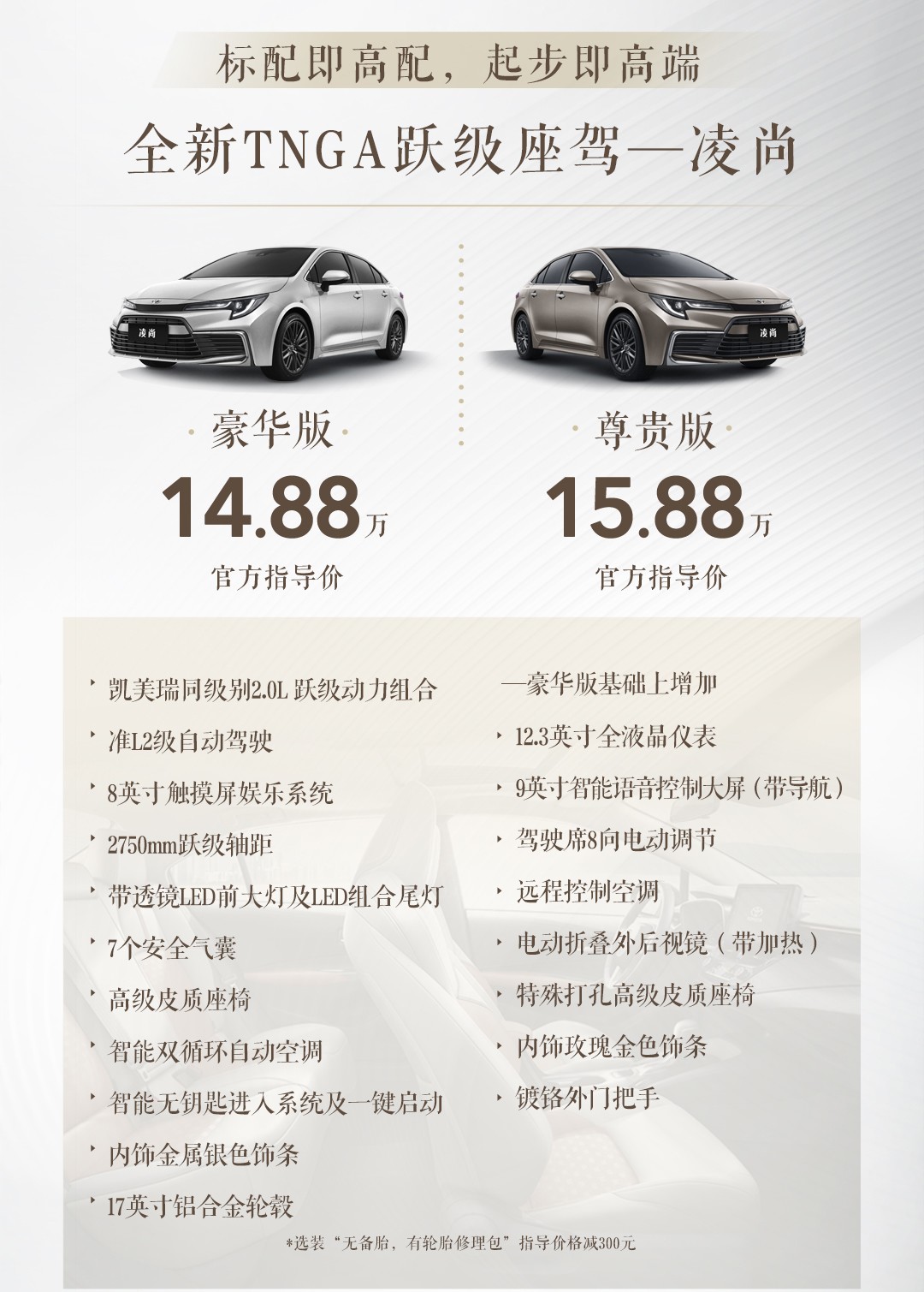 搭配凯美瑞同款发动机 广汽丰田凌尚给的比想象中要多!