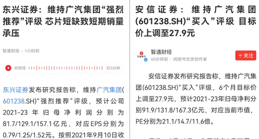 埃安混改引爆资本市场,广汽股价创历史新高