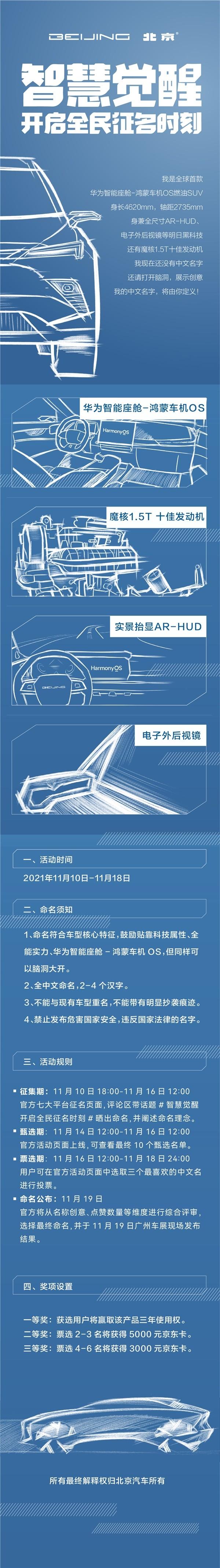 全球征名活动开启倒计时!首款华为智能座舱-鸿蒙车机OS燃油SUV 到底叫什么?