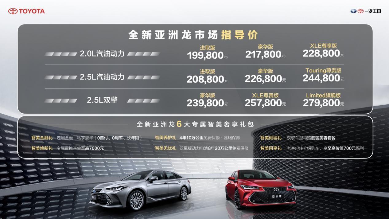 全新亚洲龙升级上市 提供两种外观,三种动力选择
