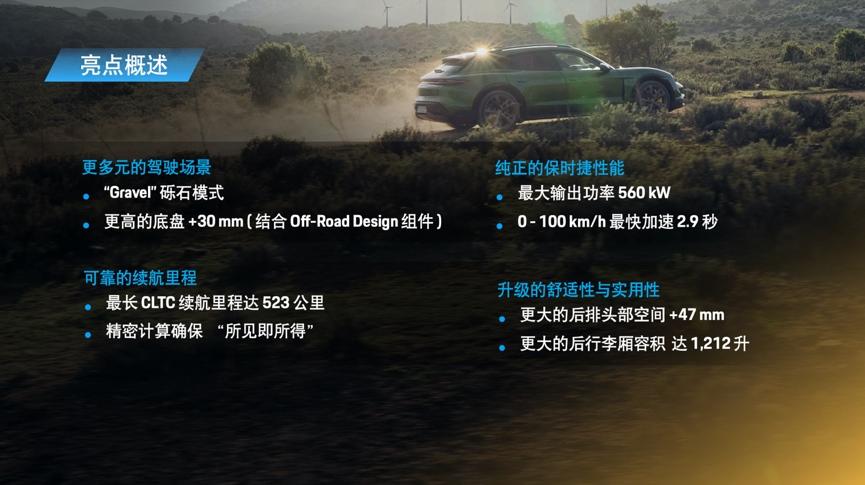 保时捷中国加速电气化布局:Taycan Cross Turismo 与 Taycan GTS 启动预售
