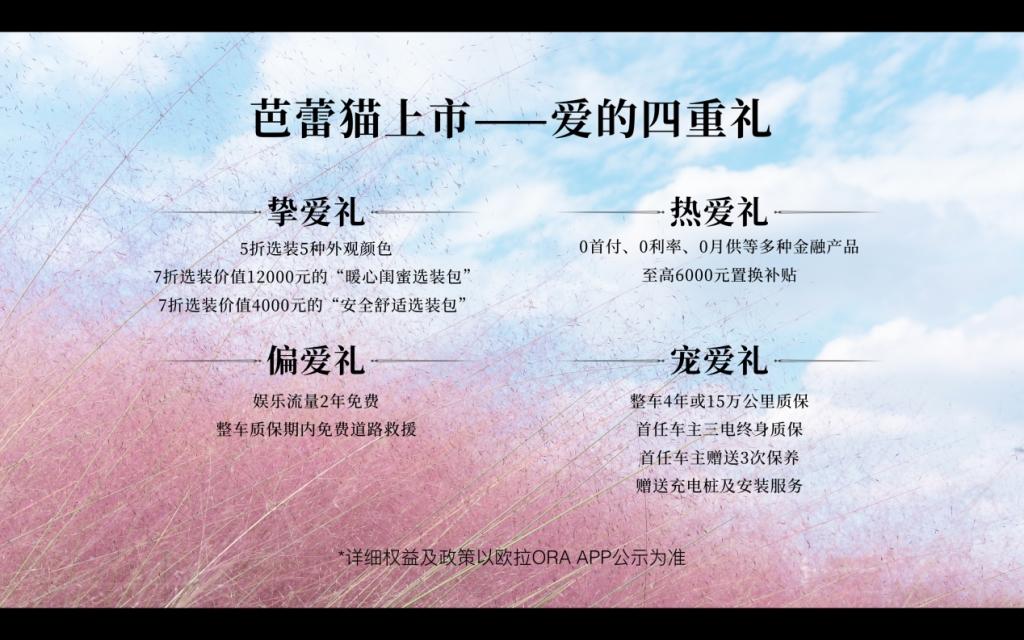 女性专属！欧拉芭蕾猫上市，拒绝大众化