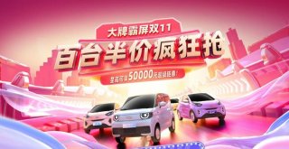 爱的大礼物 百台半价疯狂抢！奇瑞QQ霸屏双11