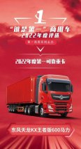 走南闯北的东风天龙KX王者版 2022再夺大奖