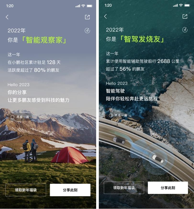 小鹏年度用车报告上线|在“鹏友圈”中探索更多对生活的热爱