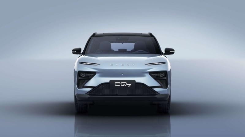 低趴动感外观!奇瑞全铝平台SUV eQ7官图曝光!