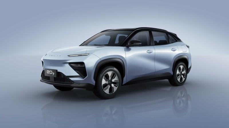 低趴动感外观!奇瑞全铝平台SUV eQ7官图曝光!