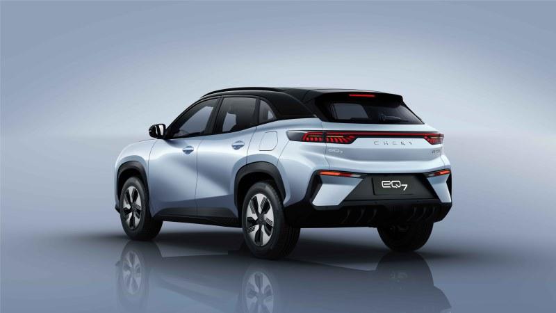 低趴动感外观!奇瑞全铝平台SUV eQ7官图曝光!