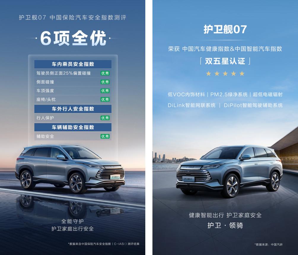 大五座+超级混动 比亚迪护卫舰07四月销量破万 一路高歌猛进