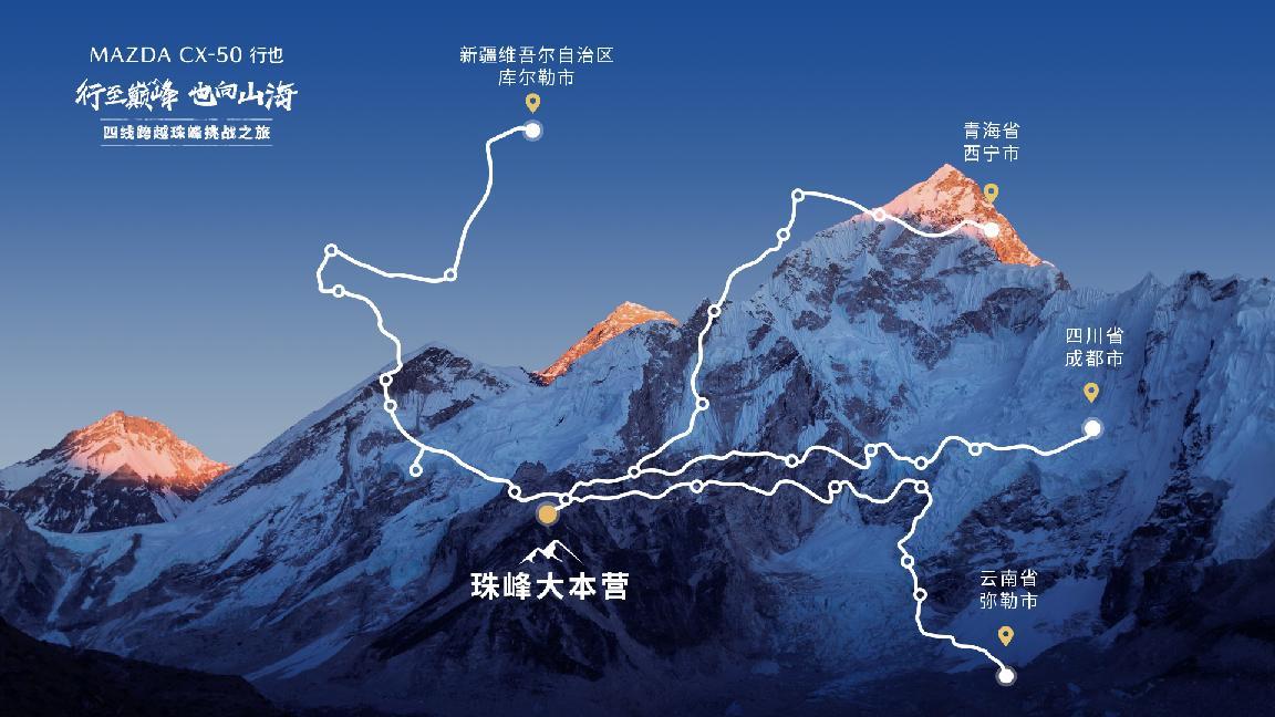 长安马自达MAZDA CX-50行也「四线跨越珠峰挑战之旅」正式启程