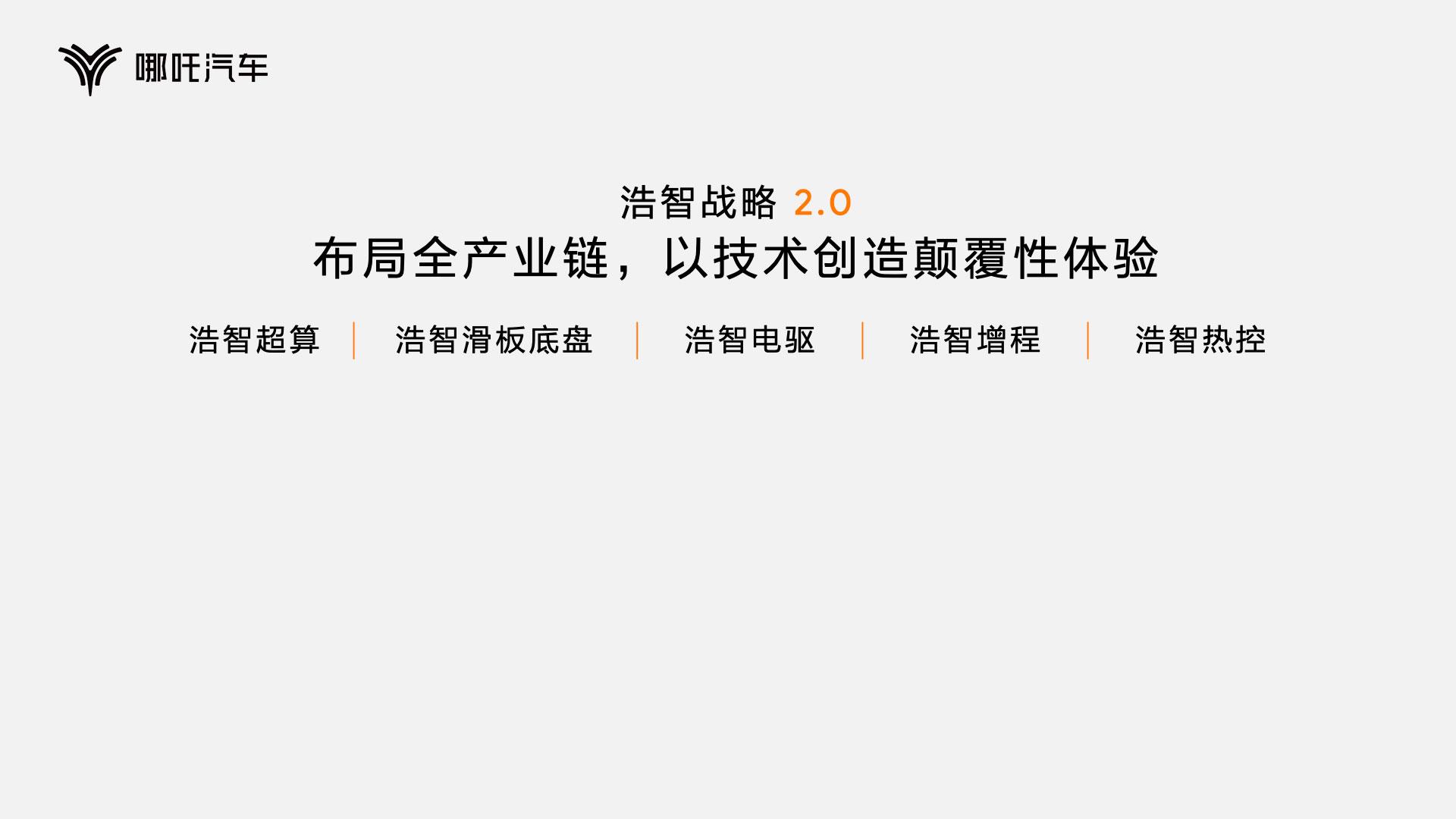 以技术创造颠覆性体验,哪吒汽车发布“浩智技术品牌2.0”