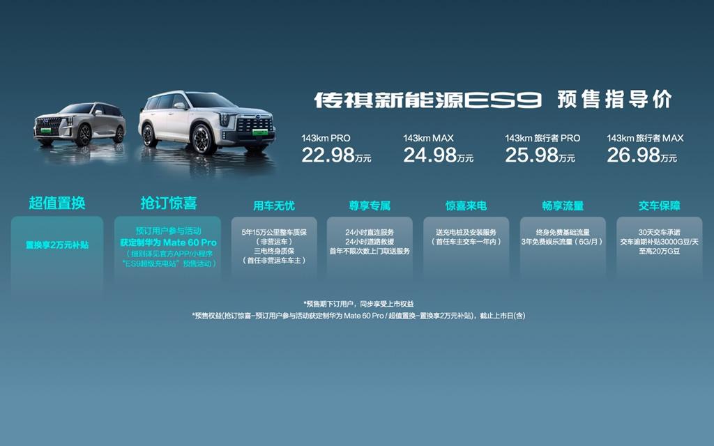 预售价22.98万元起，传祺ES9能否成为插电SUV市场最大黑马？