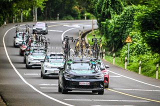 一汽-大众ID. CROZZ家族助力2023环海南岛国际公路自行车赛