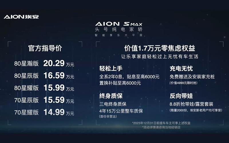 沈梦辰的反向带娃第一车，AION S MAX上市14.99万起