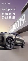 11月销量达10019辆 领克08 EM-P创中型插电式混动SUV“销冠”速度