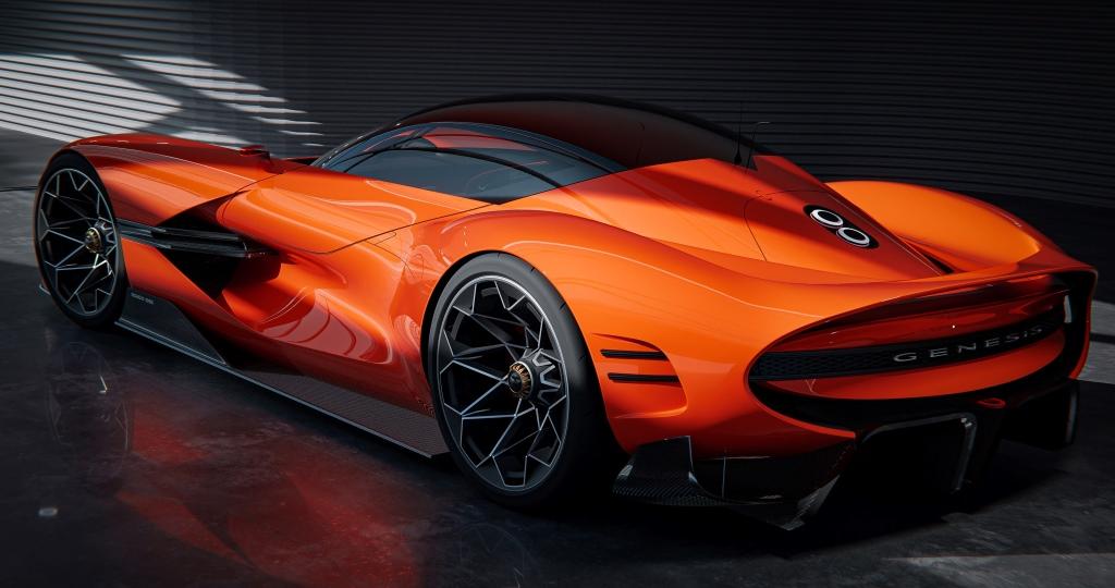捷尼赛思X Gran Berlinetta Vision Gran Turismo概念车于巴塞罗那“Gran Turismo世界系列赛”总决赛发布