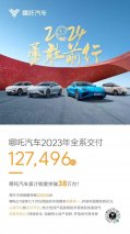 高质量收官 哪吒汽车2023全年交付127496台
