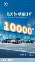 新一年更出众 上汽大众ID.家族1月销量超万辆