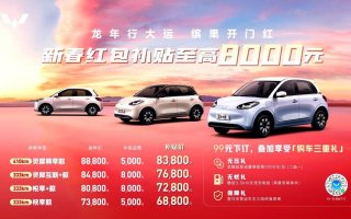 龙年行大运，五菱缤果新春红包补贴，助力开启新征程！