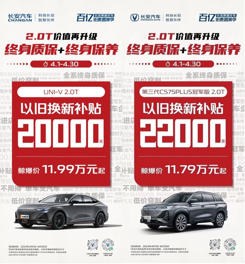 高价值+“双保无忧”,长安CS75PLUS、UNI-V 2.0T无对手!