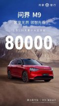 累计大定破80000，问界M9领航中国豪华车市场