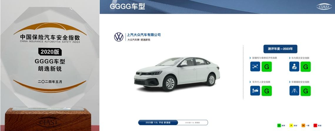 ID.4 X、朗逸新锐全优 上汽大众创中国保险汽车安全指数(C-IASI)测评记录