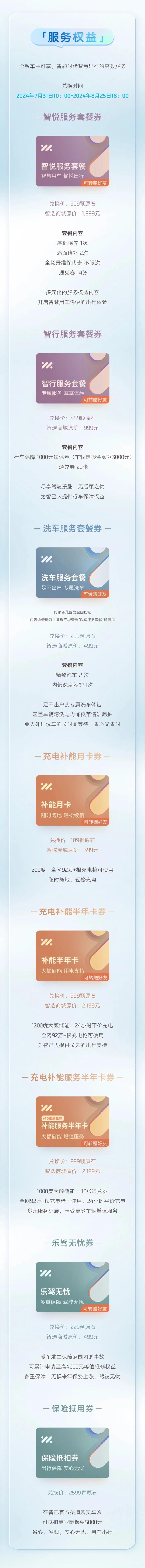 第四季智己“原石”兑换启动，大波“服务权益”+“3C好物”来了！