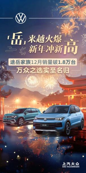 再夺合资单一品牌销冠 上汽大众大众品牌2024年度销量突破114万辆