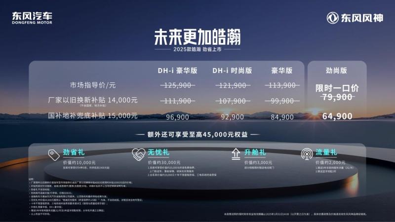 全域高效,性能出众,东风风神2025款皓瀚6.49万起绝杀同级