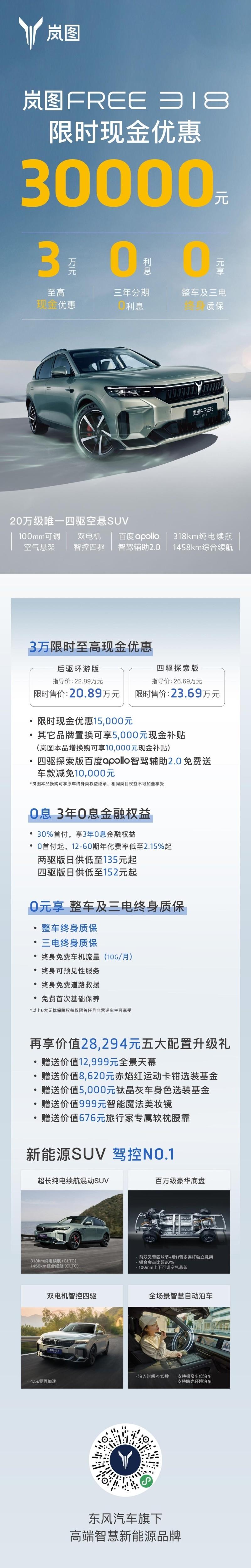 岚图汽车携旗下全系车型送新春豪礼，2025 开年王炸诚意来袭！