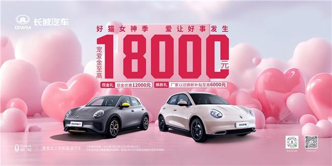 全系限时钜惠至高18000元 欧拉好猫开启新年购车福利