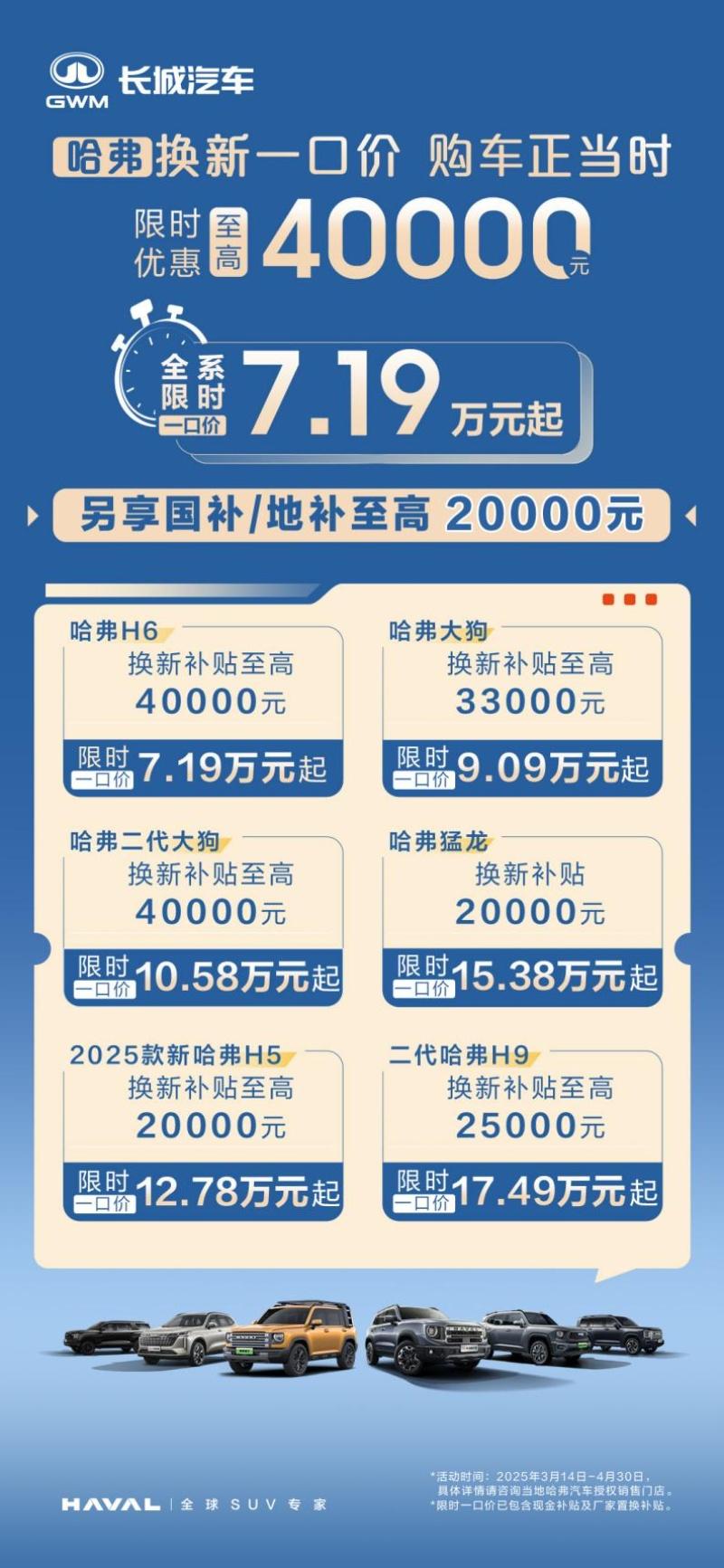 踏青季来袭选车焦虑?哈弗狗品类换新一口价9.09万起 一锤定音!
