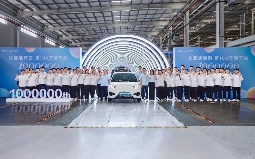 比亚迪海鸥累计销量超100万辆，加推自在版售价7.88万元，CLTC续航达405KM