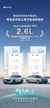 比亚迪第五代DM技术NEDC百公里亏电油耗刷新至2.6L，再创全球百公里亏电油耗新低