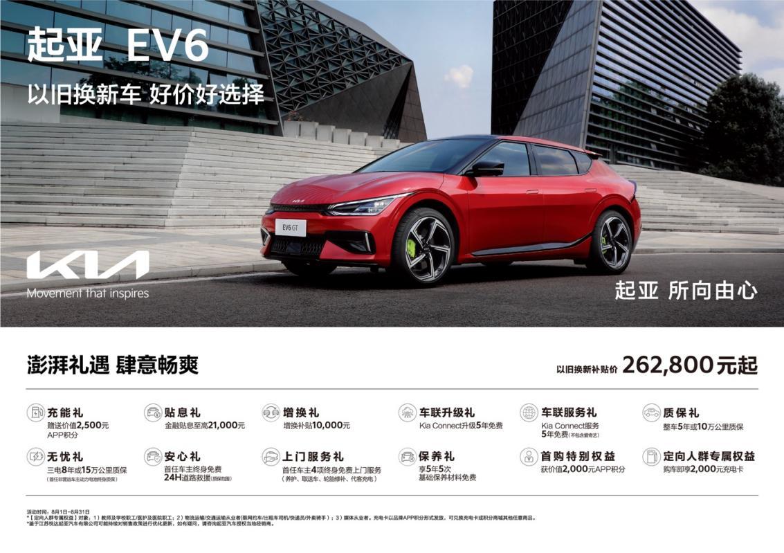 超值购车钜惠来袭!悦达起亚8月以旧换新补贴价低至5.68万起