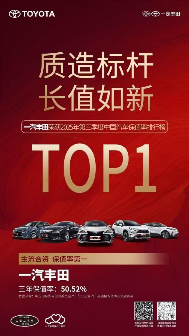 产品焕新加速，一汽丰田10月销售新车71407辆