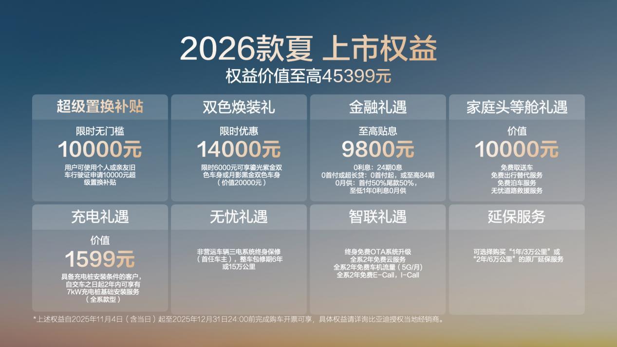 2026款夏全能出行新选择