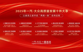 盘点2025 | 一汽-大众高质量发展十件大事