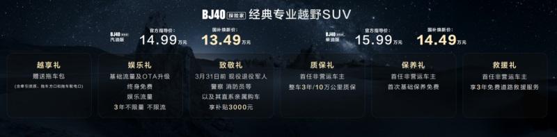 经典之上，再造经典！ BJ40探险家成都地区正式上市，国补焕新价13.49万元起！