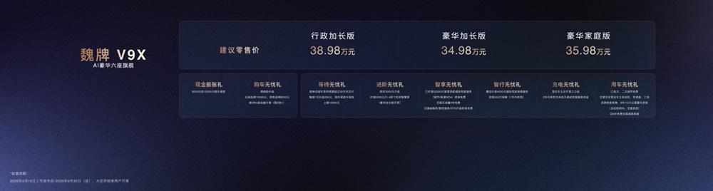 6年磨一“舰”，以姓立约，全球旗舰魏牌V9X正式上市，34.98万元起