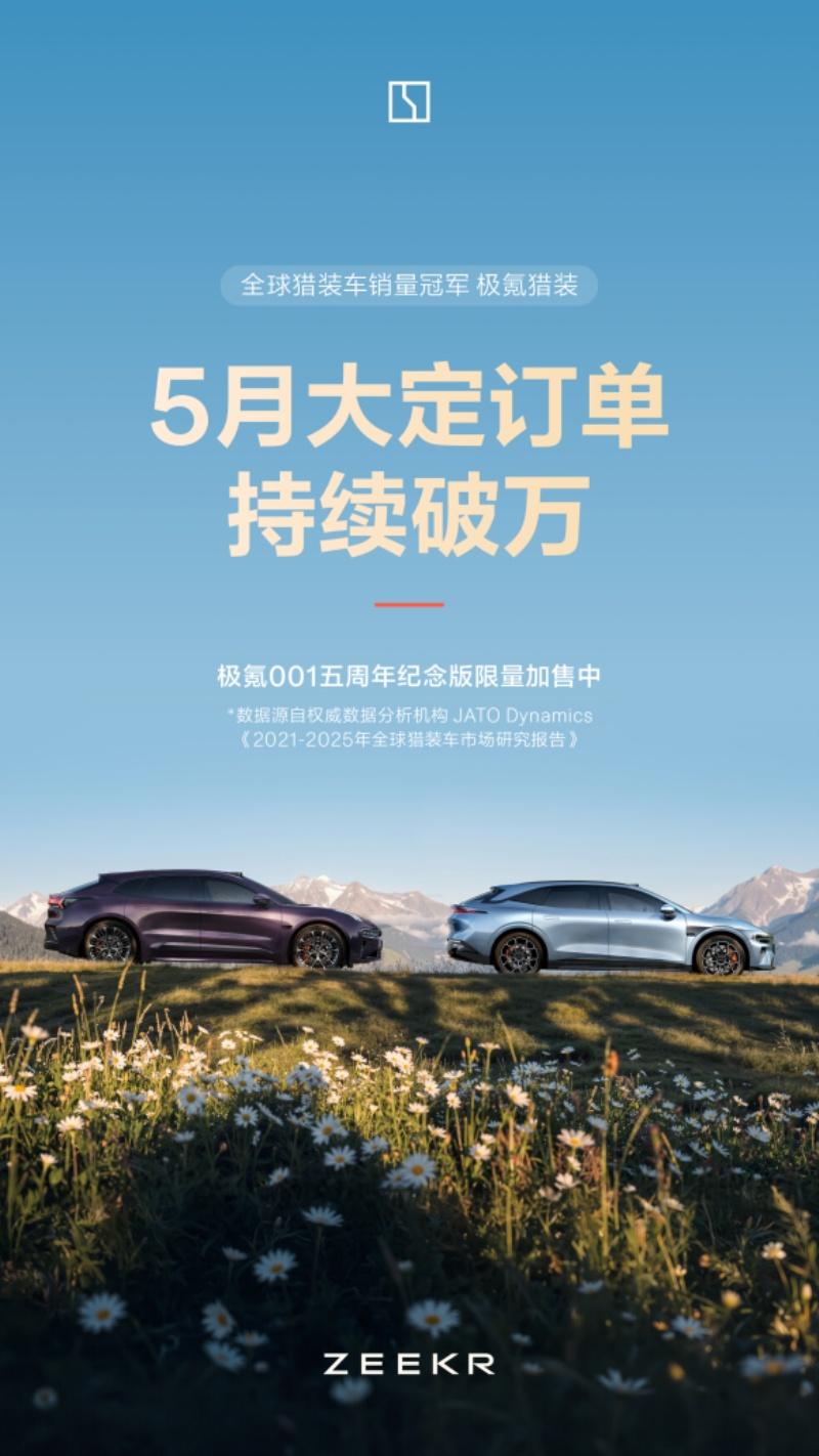 销量再创新高，单车均价同比增长52.4%，极氪5月交付量藏着4个要点